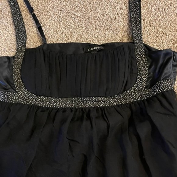 Black Gathered Bodice top - Picture 2 of 7